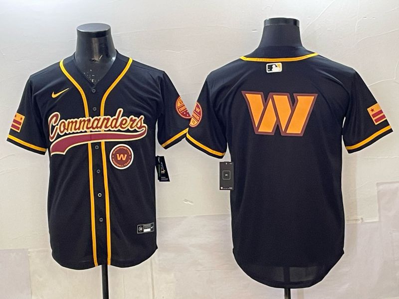 Men 2025 Nike Washington Commanders Blank black 3th generation Limited NFL Jersey 010->washington commanders->NFL Jersey